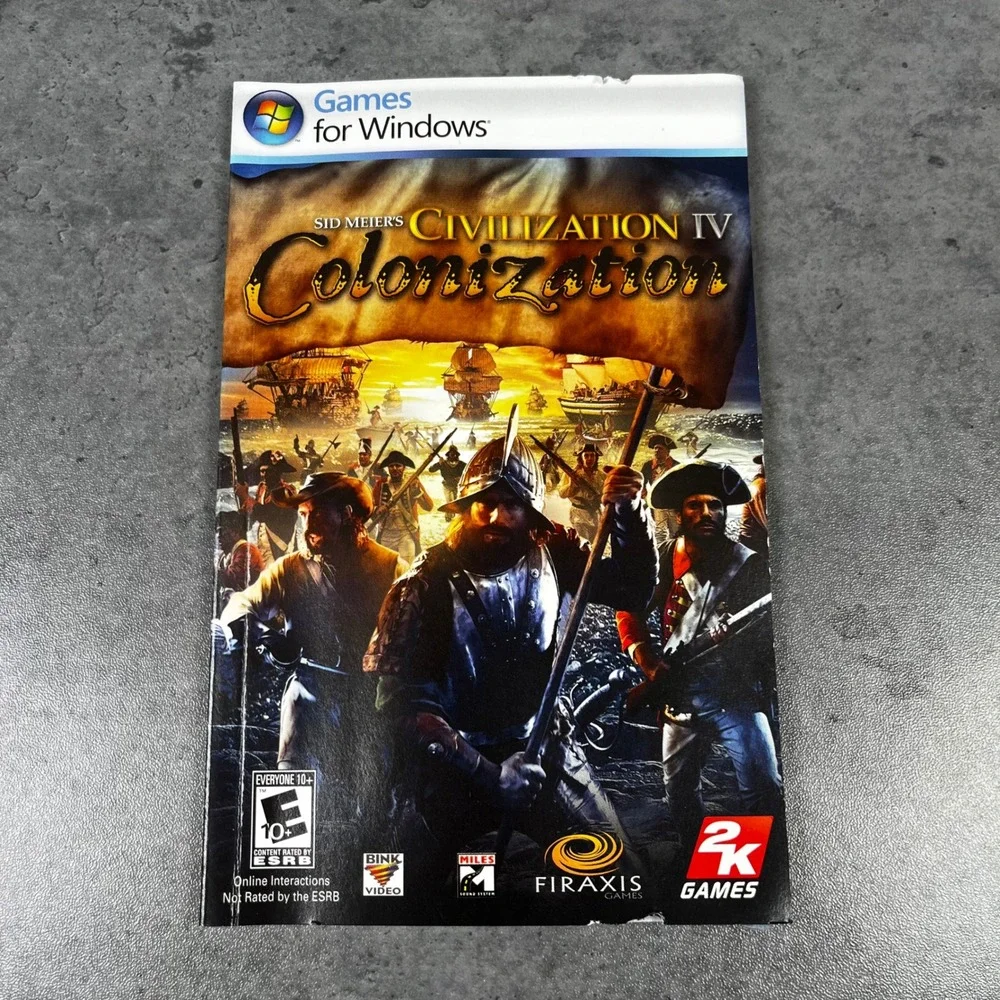 Sid Meiers Civilization IV Colonization PC Windows Game CIB with Slipcover 2008‎